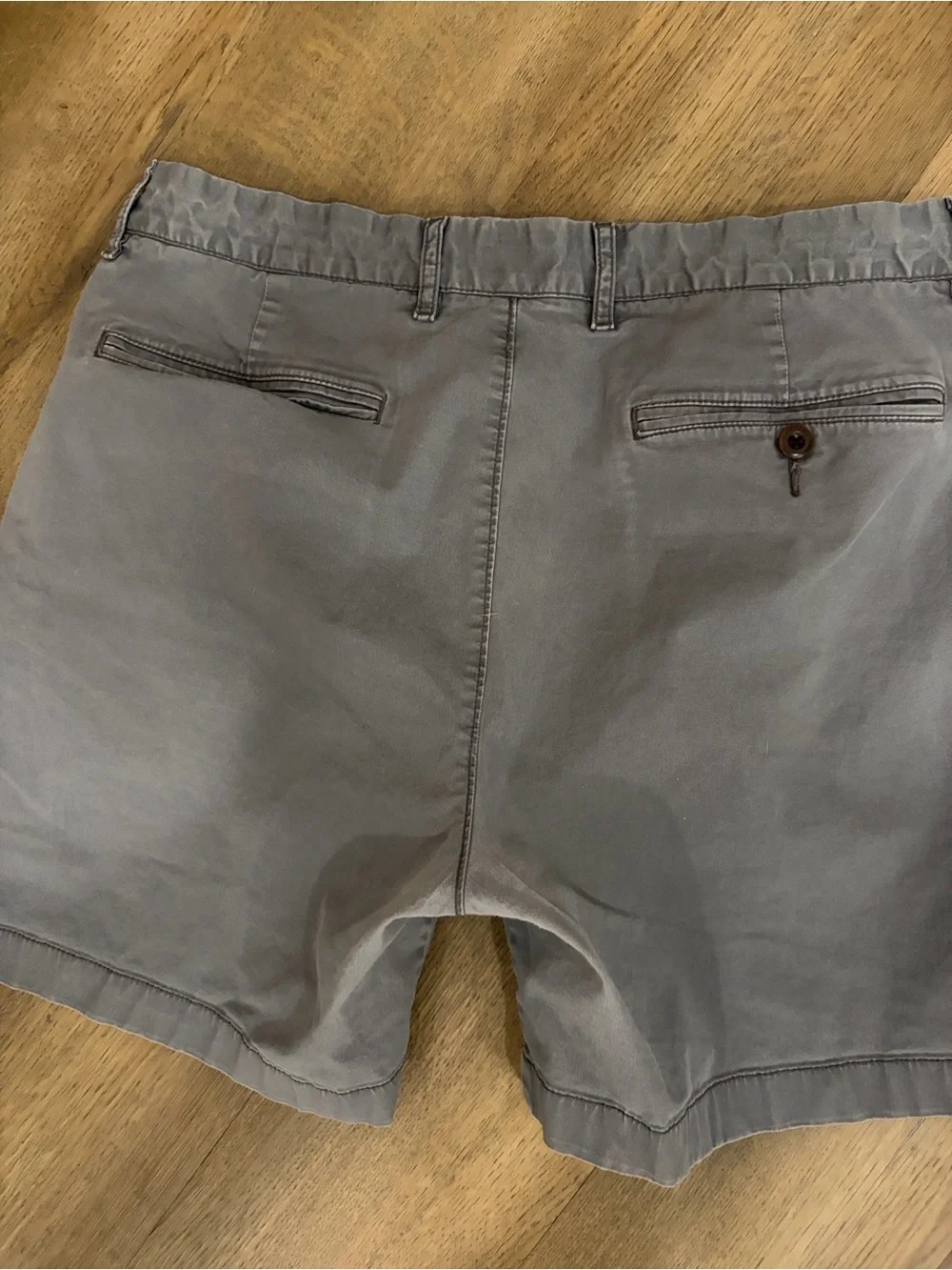 J. Crew Men's Light Gray Flat-Front Chino Shorts